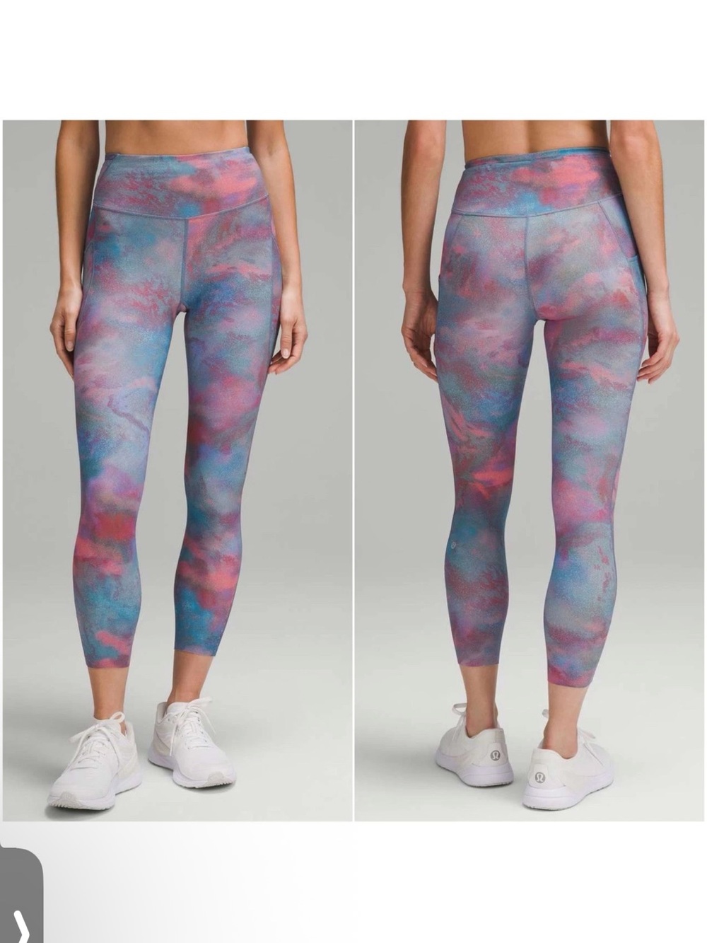NWOT Lululemon Fast and Free High Rise Tight w Pockets in Hazy Afterglow 4